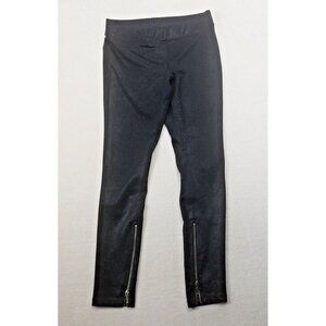Free People The Midnight Vegan Suede Faux Leather Leggings Black women's M
